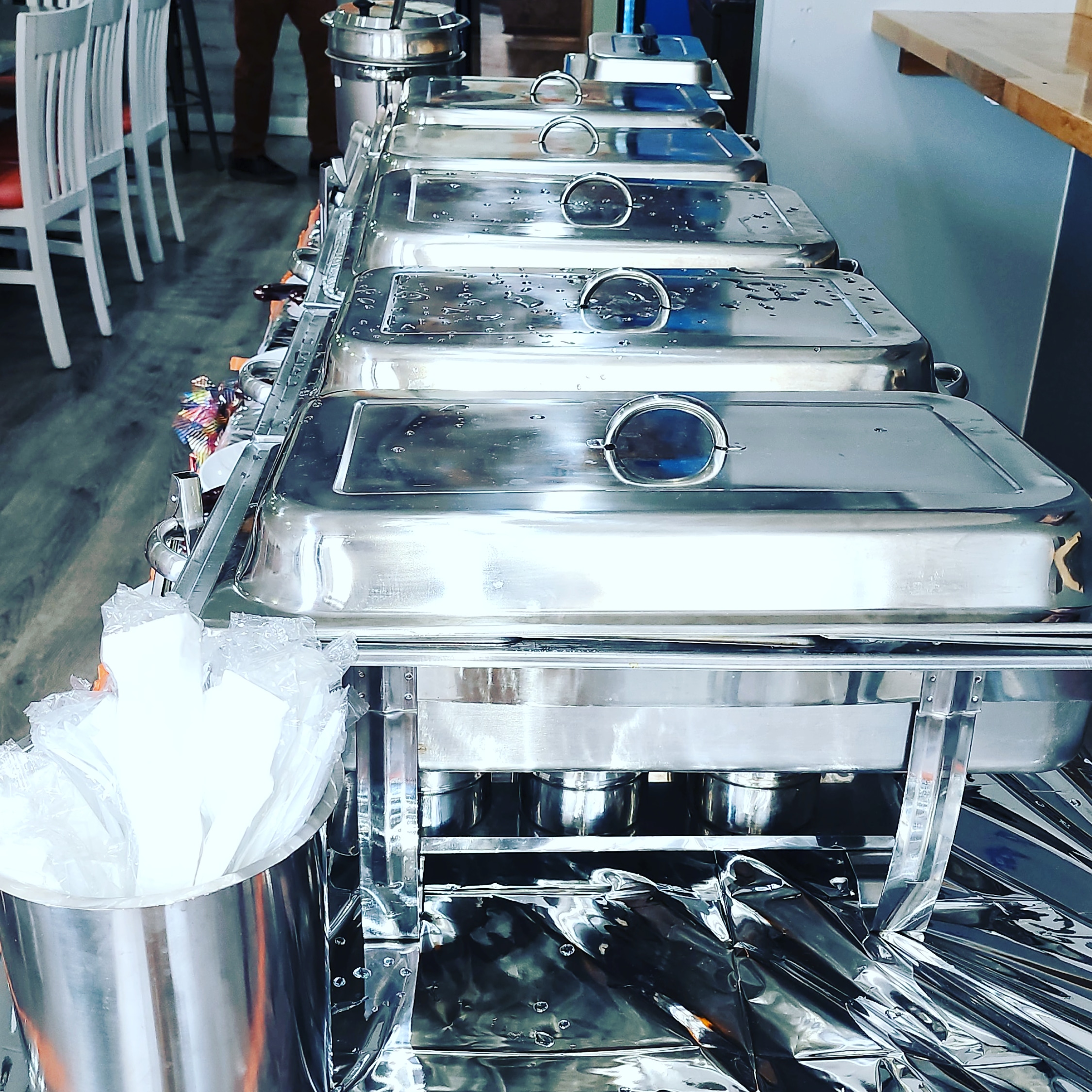 Ufondu Kitchen catering buffet setup