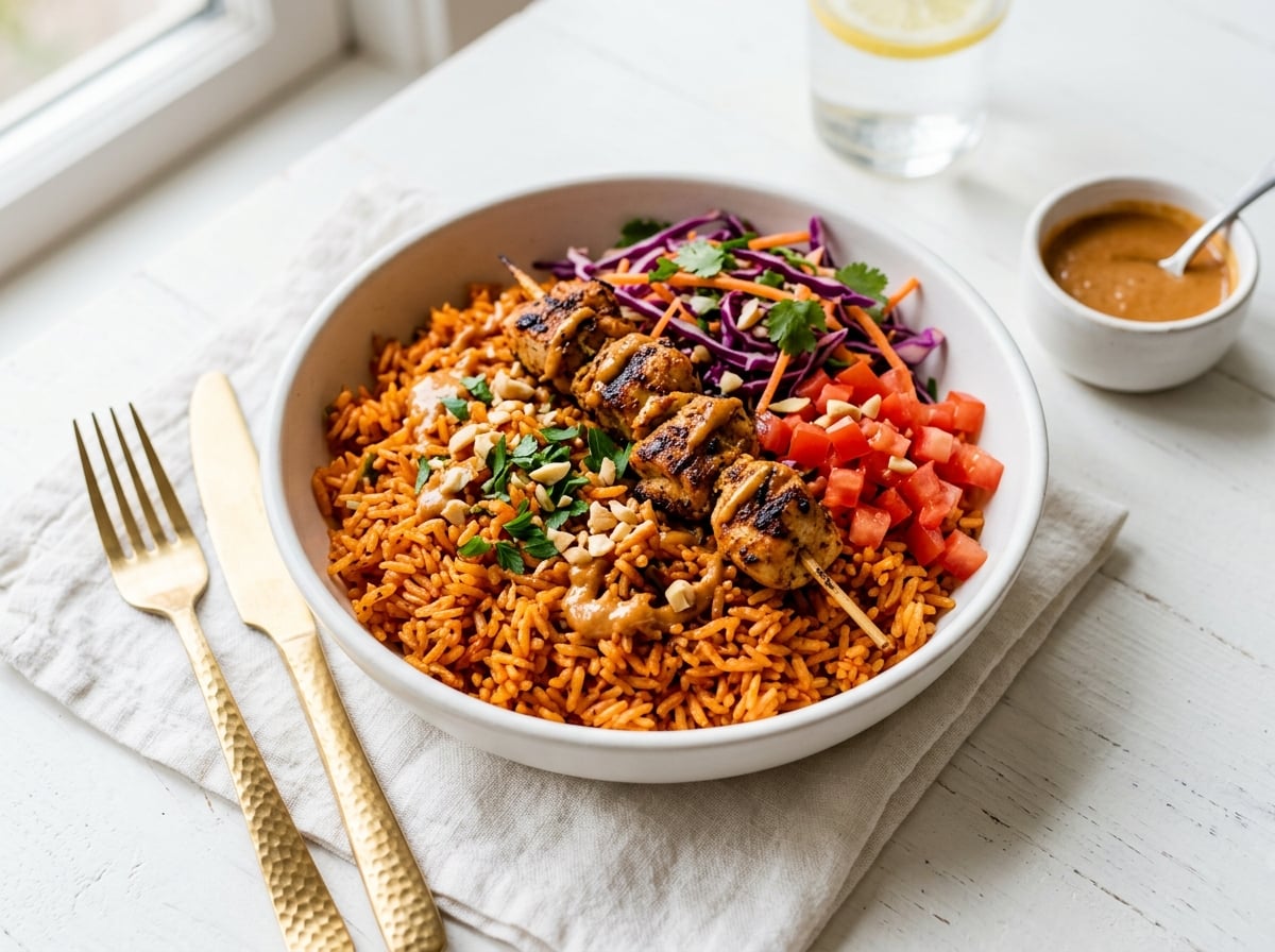 Jollof Suya Chicken Bowl